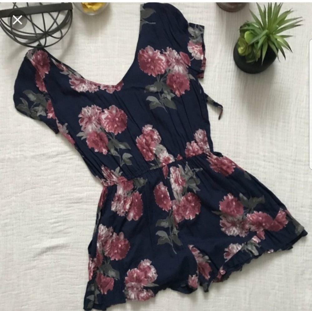 Floral Print Romper